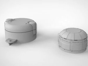 Sci-fi architecture elements collection 7 3D Model