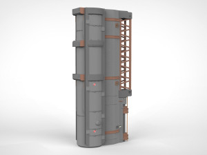 Sci-fi architecture elements collection 7 3D 模型
