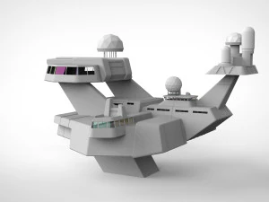 Sci-fi architecture elements collection 7 3D Model