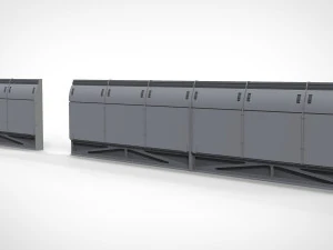 Sci-fi architecture elements collection 13 3D Model