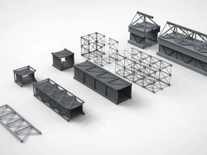 Sci-fi architecture elements collection 13 3D Model