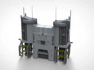 Sci-fi architecture elements collection 13 3D Model