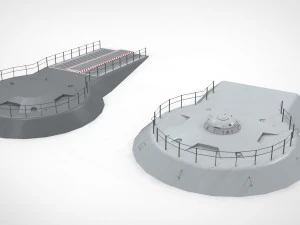 Sci-fi architecture elements collection 13 3D Model