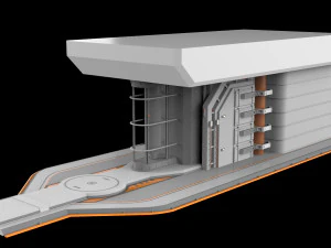 Sci-fi architecture elements collection 13 3D Model