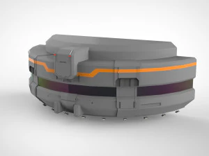 Sci-fi architecture elements collection 13 3D Model