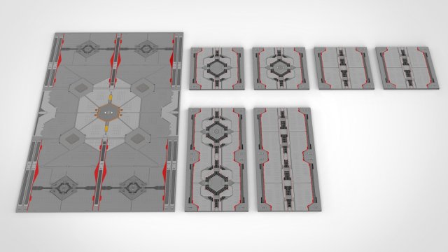 Sci-fi architectural element 14 3D Model .c4d .max .obj .3ds .fbx .stl .blend 
