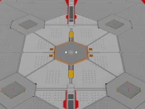 Sci-fi architectural element 14 3D Model
