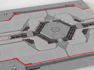 Sci-fi architectural element 14 3D Model