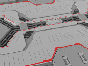 Sci-fi architectural element 14 3D Model