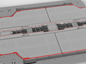 Sci-fi architectural element 14 3D Model