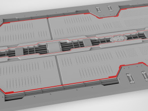 Sci-fi architectural element 14 3D Model