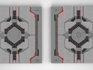 Sci-fi architectural element 14 3D Model