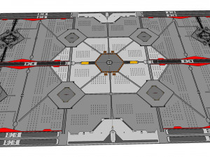 Sci-fi architectural element 14 3D Model