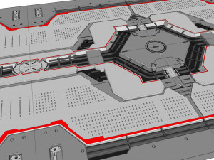 Sci-fi architectural element 14 3D Model