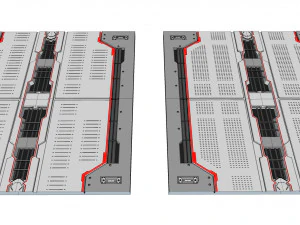 Sci-fi architectural element 14 3D Model