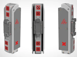 Sci-fi architecture kitbash 23 3D Model