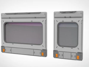 Sci-fi architecture kitbash 23 3D Model