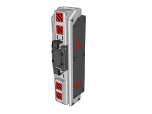 Sci-fi architecture kitbash 23 3D Model