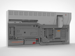 Sci-fi architecture kitbash 24 Modèle 3D