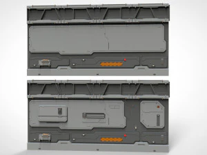 Kitbash de arquitetura de fic&ccedil;&atilde;o cient&iacute;fica 25 Modelo 3D