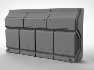 Sci-fi architecture kitbash 25 Model 3D