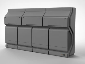 Kitbash de arquitetura de fic&ccedil;&atilde;o cient&iacute;fica 25 Modelo 3D