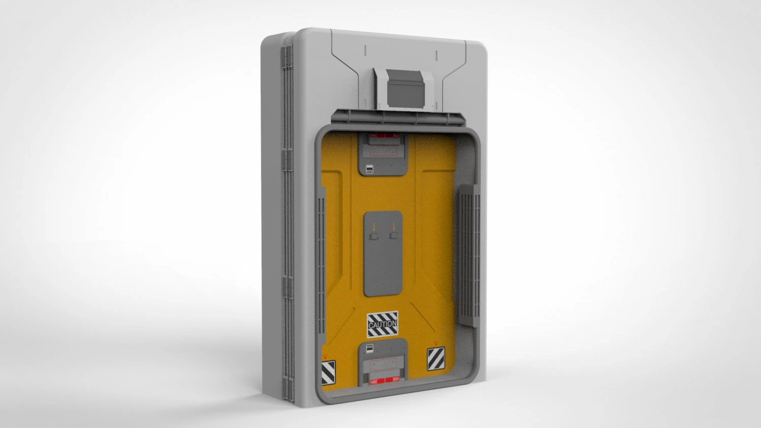 Sci fi door 15 3D Model .c4d .max .obj .3ds .fbx .stl .blend