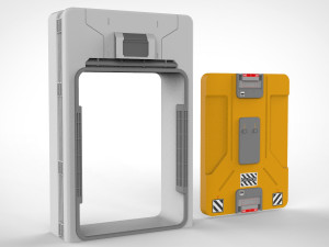 Sci fi door 15 3D Model