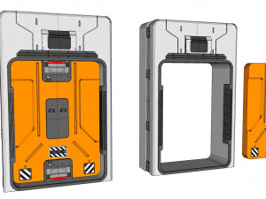 Sci fi door 15 3D Model