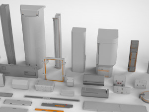 Sci-fi architecture elements collection 14 3D मॉडल
