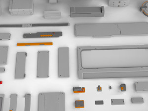 Sci-fi architecture elements collection 14 3D मॉडल