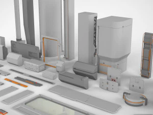 Sci-fi architecture elements collection 14 3D Model