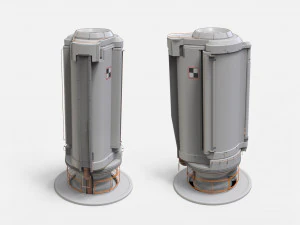 Sci-fi architecture kitbash 26 3D Model