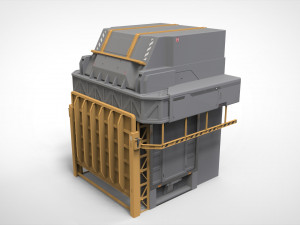 Sci-fi architecture kitbash 26 3D Model