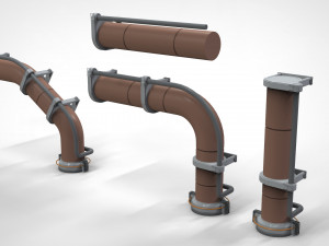 Sci-fi architecture kitbash 26 3D Model