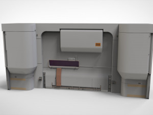 Sci-fi architecture kitbash 26 3D Model