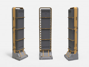 Sci-fi architecture kitbash 26 3D Model