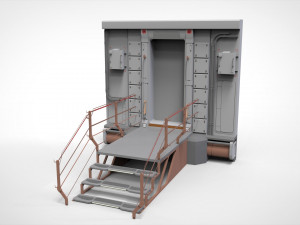 Sci-fi architecture kitbash 26 3D Model