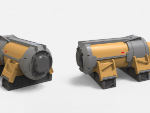 Sci-fi architecture kitbash 26 3D Model