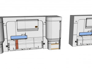 Sci-fi architecture kitbash 26 3D Model