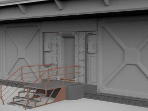 Sci-fi architecture 9 3D Model