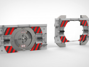 Sci fi door 16 Model 3D