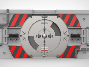 Sci fi door 16 Model 3D