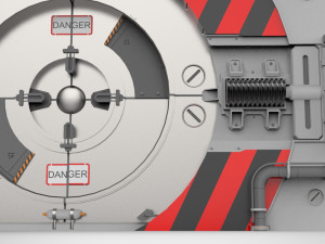 Sci fi door 16 Model 3D