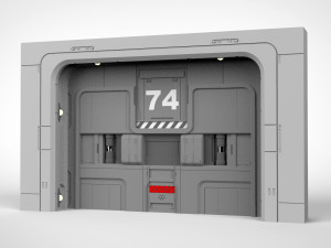 Sci fi door 17 3D Model