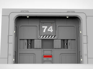 Sci fi door 17 3D Model