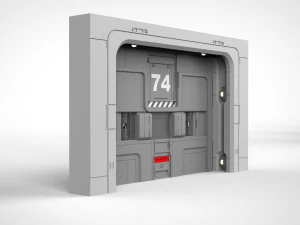 Sci fi door 17 3D Model