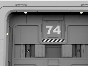 Sci fi door 17 3D Model