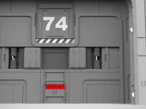 Sci fi door 17 3D Model