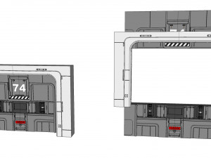 Sci fi door 17 3D Модель